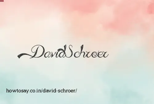 David Schroer