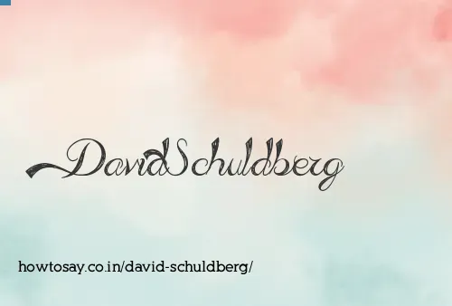 David Schuldberg