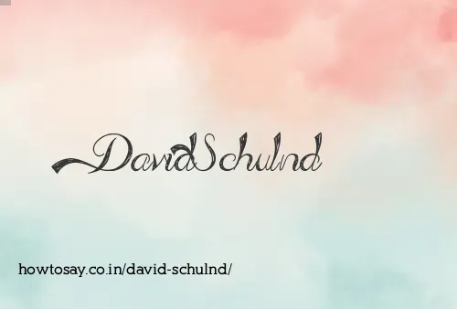 David Schulnd