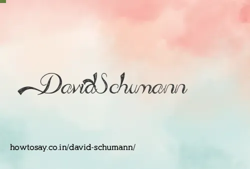 David Schumann