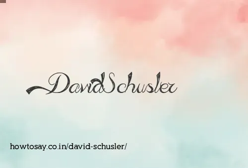 David Schusler