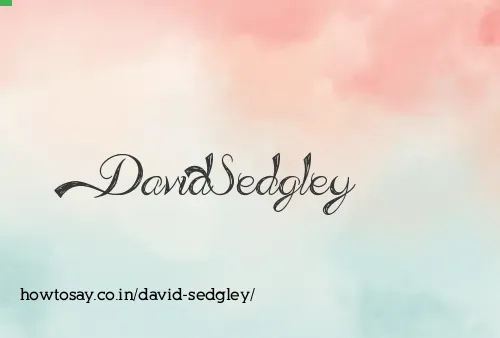 David Sedgley
