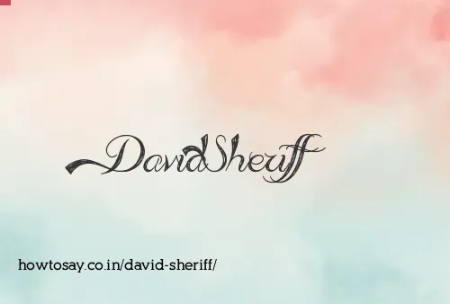 David Sheriff