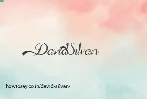 David Silvan