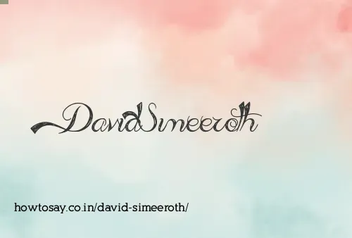 David Simeeroth