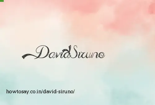 David Siruno
