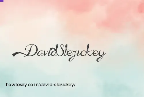 David Slezickey