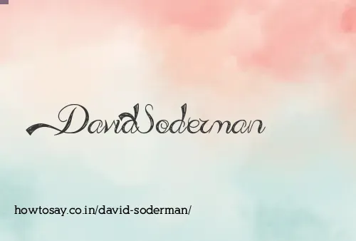 David Soderman