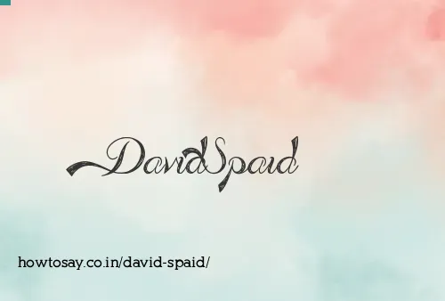 David Spaid