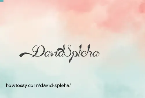 David Spleha