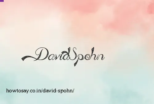 David Spohn