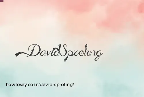 David Sproling
