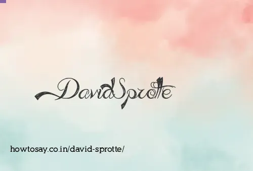 David Sprotte