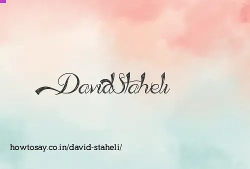 David Staheli