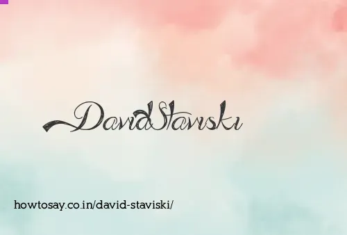 David Staviski