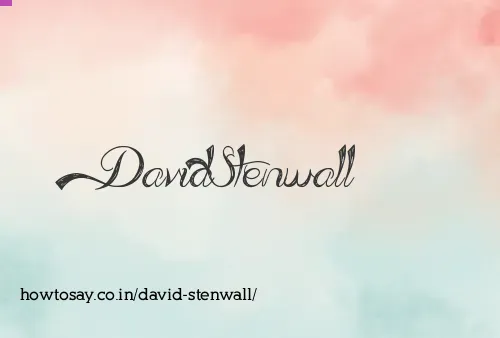 David Stenwall