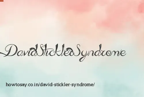 David Stickler Syndrome