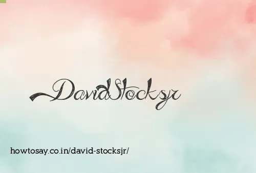 David Stocksjr