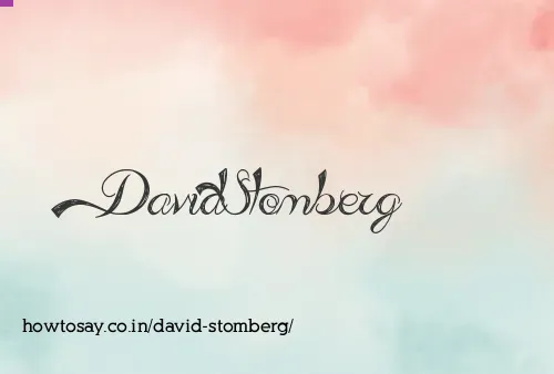 David Stomberg