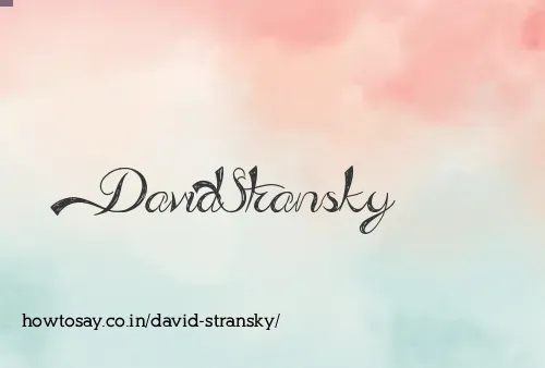 David Stransky