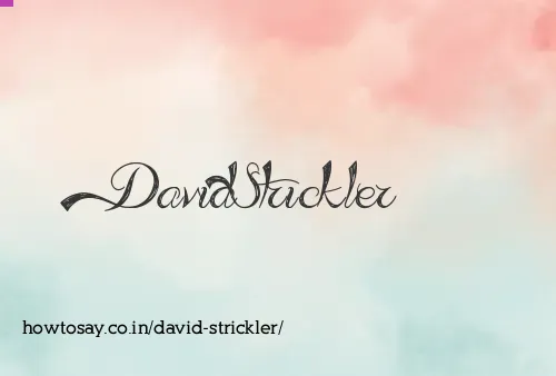 David Strickler
