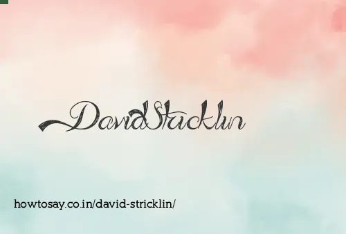 David Stricklin