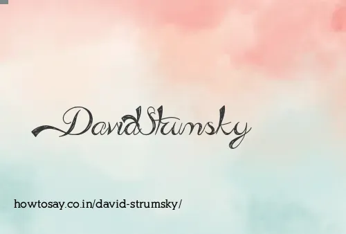 David Strumsky