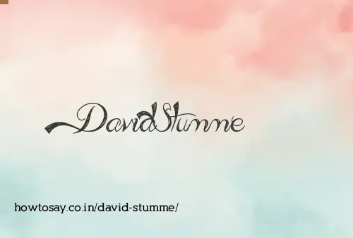 David Stumme