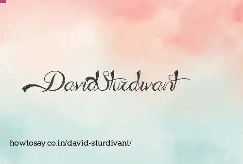 David Sturdivant