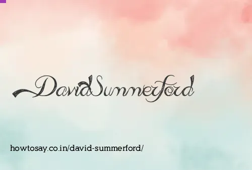 David Summerford