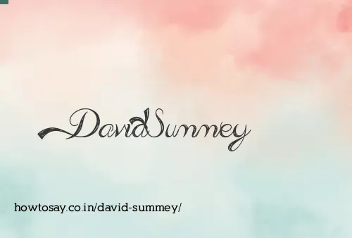 David Summey