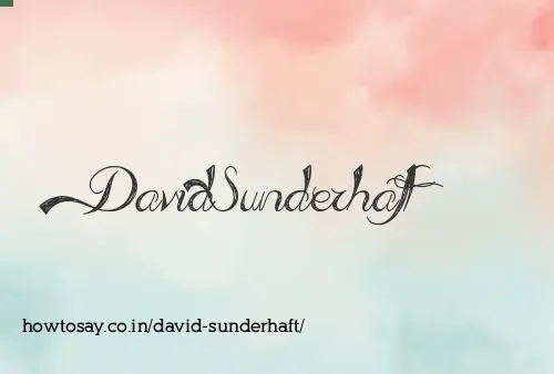 David Sunderhaft