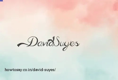 David Suyes