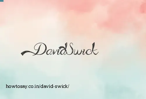 David Swick