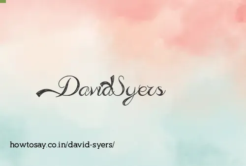David Syers