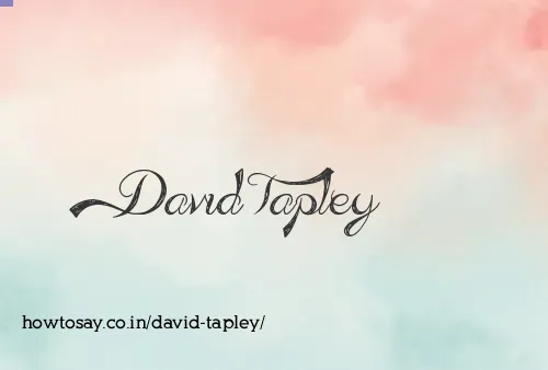 David Tapley