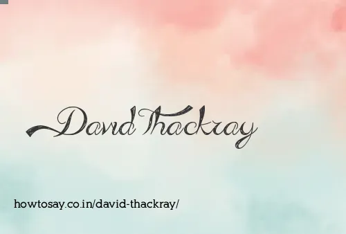 David Thackray