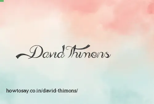 David Thimons