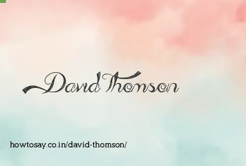 David Thomson