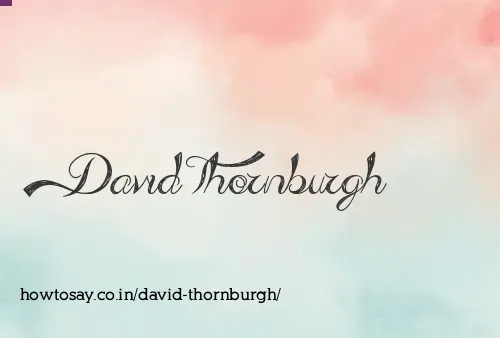 David Thornburgh
