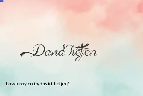 David Tietjen