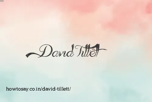 David Tillett