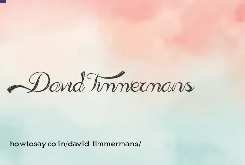 David Timmermans