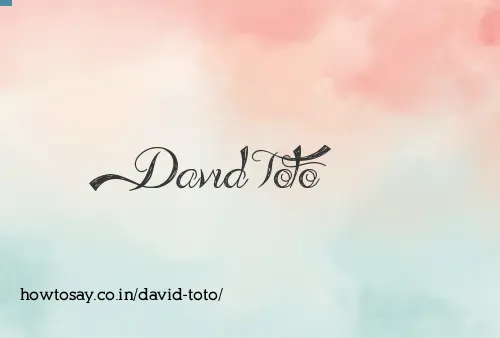 David Toto