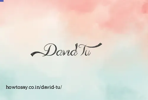 David Tu