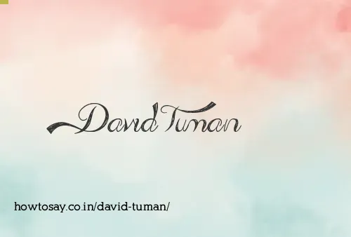 David Tuman