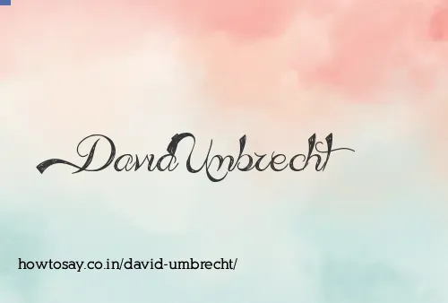 David Umbrecht