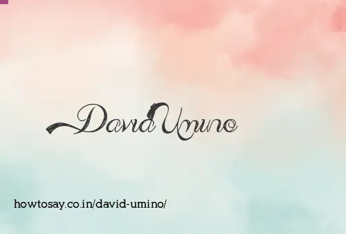 David Umino