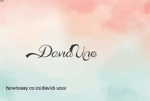 David Uno