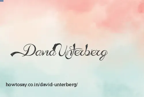 David Unterberg